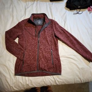 Maroon/Red/Grey zip jacket